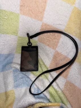 Coach Camouflage Card Holder Lanyard